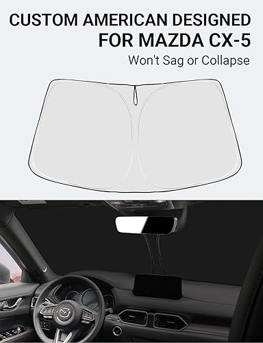 Vista 914 de Proadsy Parasol para parabrisas para BMW X1 F48 2016-2022 de 4 capas plegable, protector de parasol frontal que bloquea los rayos UV y mantiene
