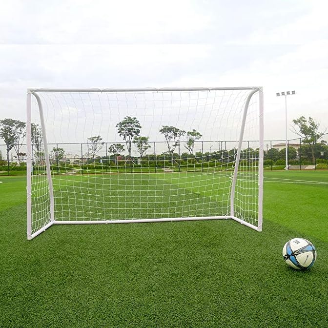 Soccer Goal 8Ft x 6Ft Portable Soccer Nets, Waterproof Outdoor Training Football Goals, Design for Backyard Practice and Fun for Teens & Adults, Easy to Assemble PVC Frame