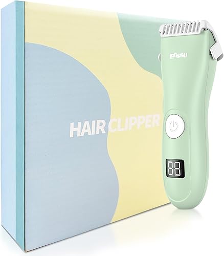Miniatura 8 de Cortapelos para bebés, cortapelos profesionales silenciosos para niños, kits de corte de cabello con pantalla LCD, cuchillas de cerámica seguras,