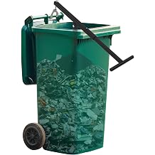 Manual Trash Compactor - Adjustable Height Portable Compactor for Home, Office, Kitchen Waste, Freestanding Design