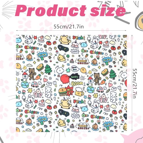 Image of Cat Grooming Wrap - Self-Adherent Anti-Scratch Swaddle Restraint Bag for Stress-Free, Soft Cat Blanket to Wrap Cat for Nail Clipping, Anti-Scratch, Anti-Escape, Multifunctional Wrap (21.7 x 21.7 inch)