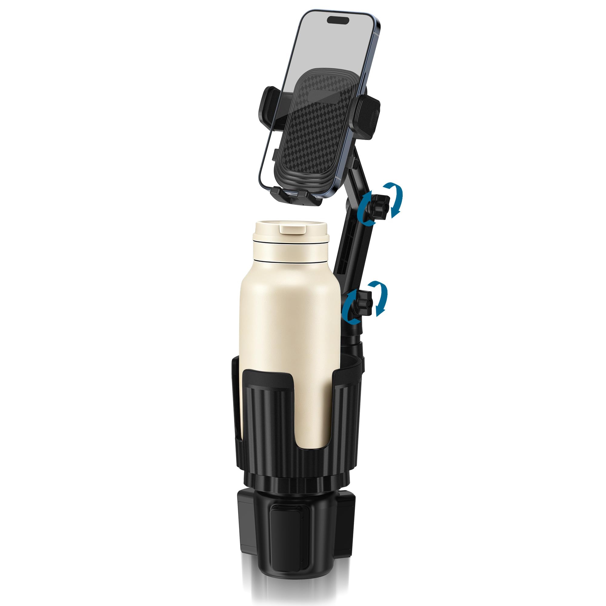 SAGRUILA 2-in-1 Cup Holder Phone Mount