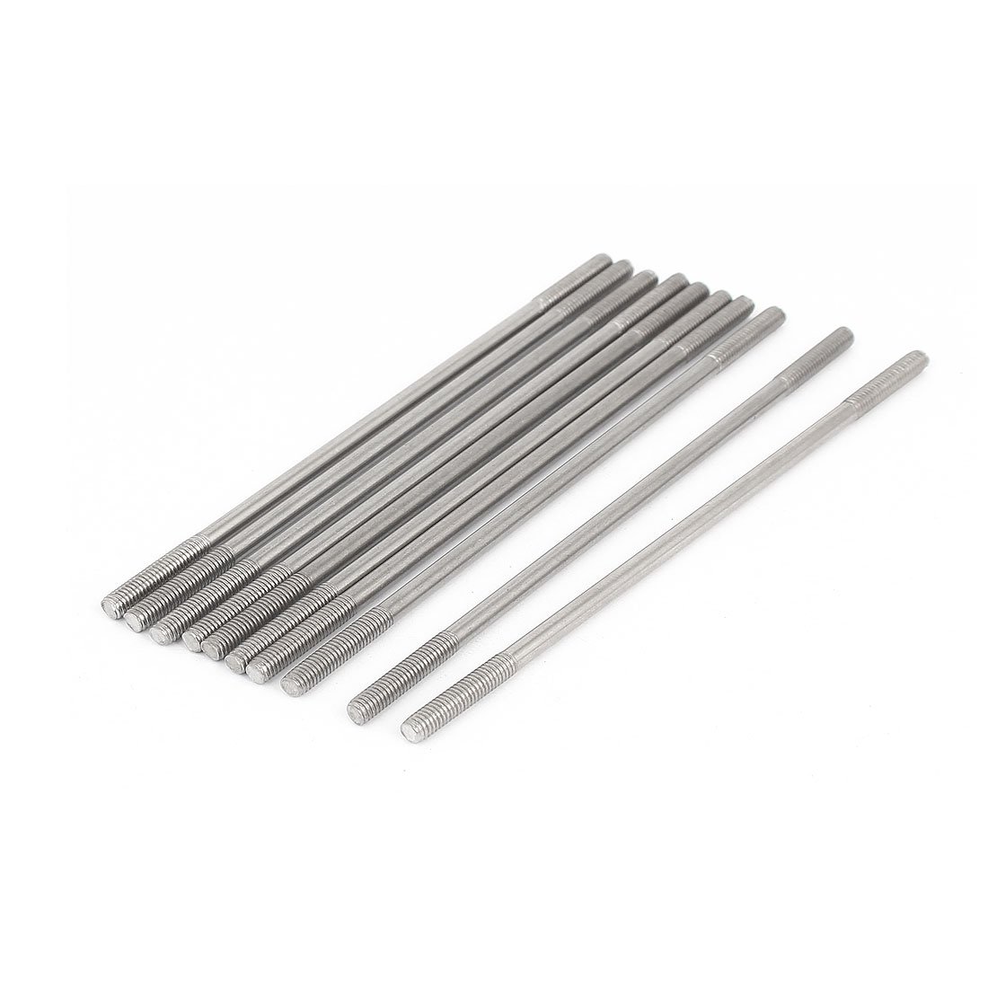 Sourcingmap M4x110mm 304 Stainless Steel Double End Threaded Stud Screw Bolt 10pcs
