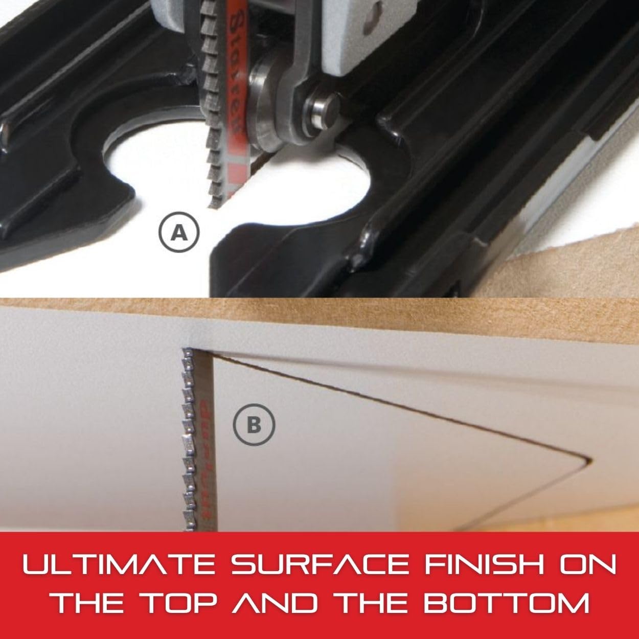 Starrett Bi-Metal Unified Dual Cut-Wood Cutting Jig Saw Blade - 2" Length, 3/16" Width, 050" Thickness, 9-19 TPI, Alternate Set Type - 2-Pack - BU2DCS-2