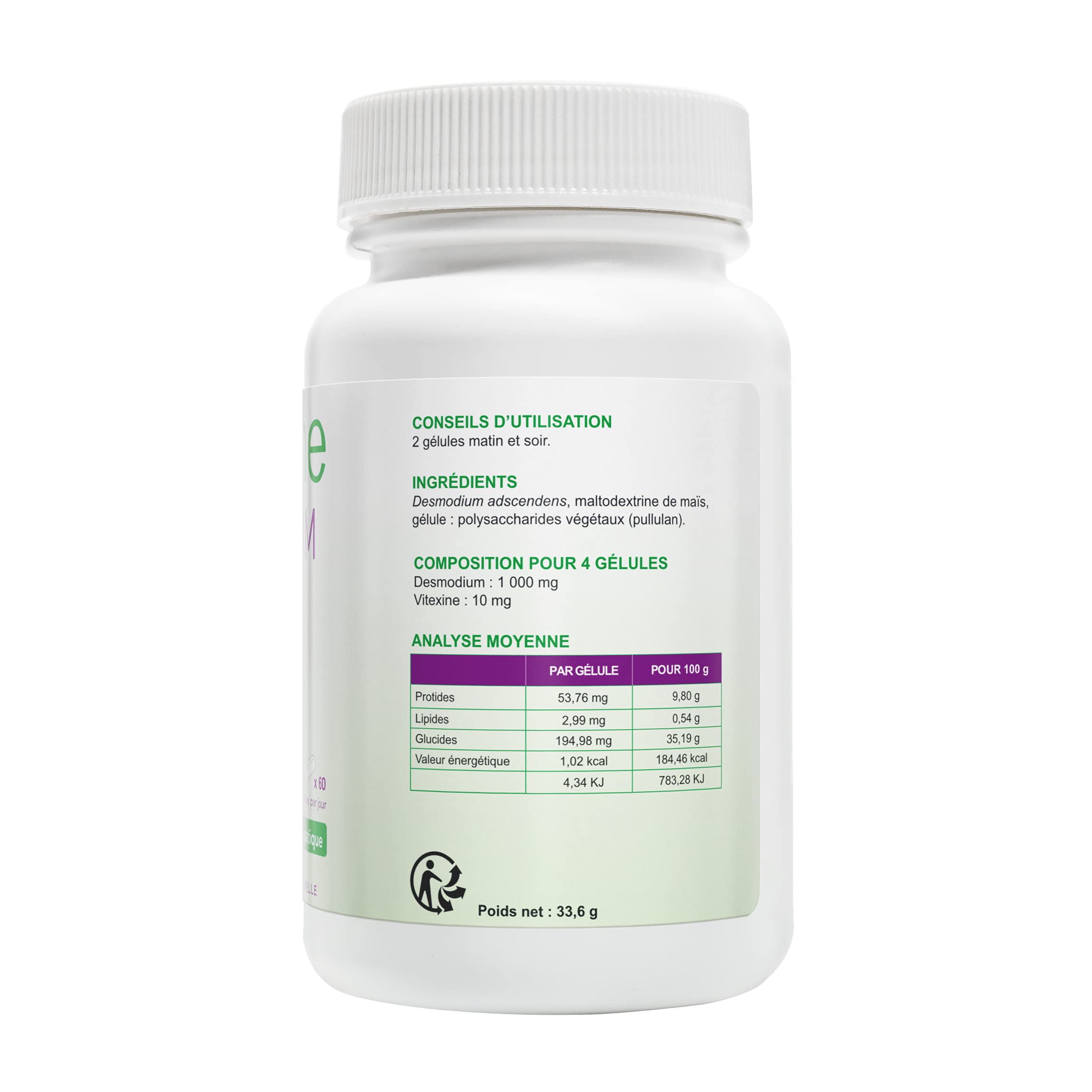 Oemine Desmodium confort du foie 60 Gélules ( l'emballage peut varier)