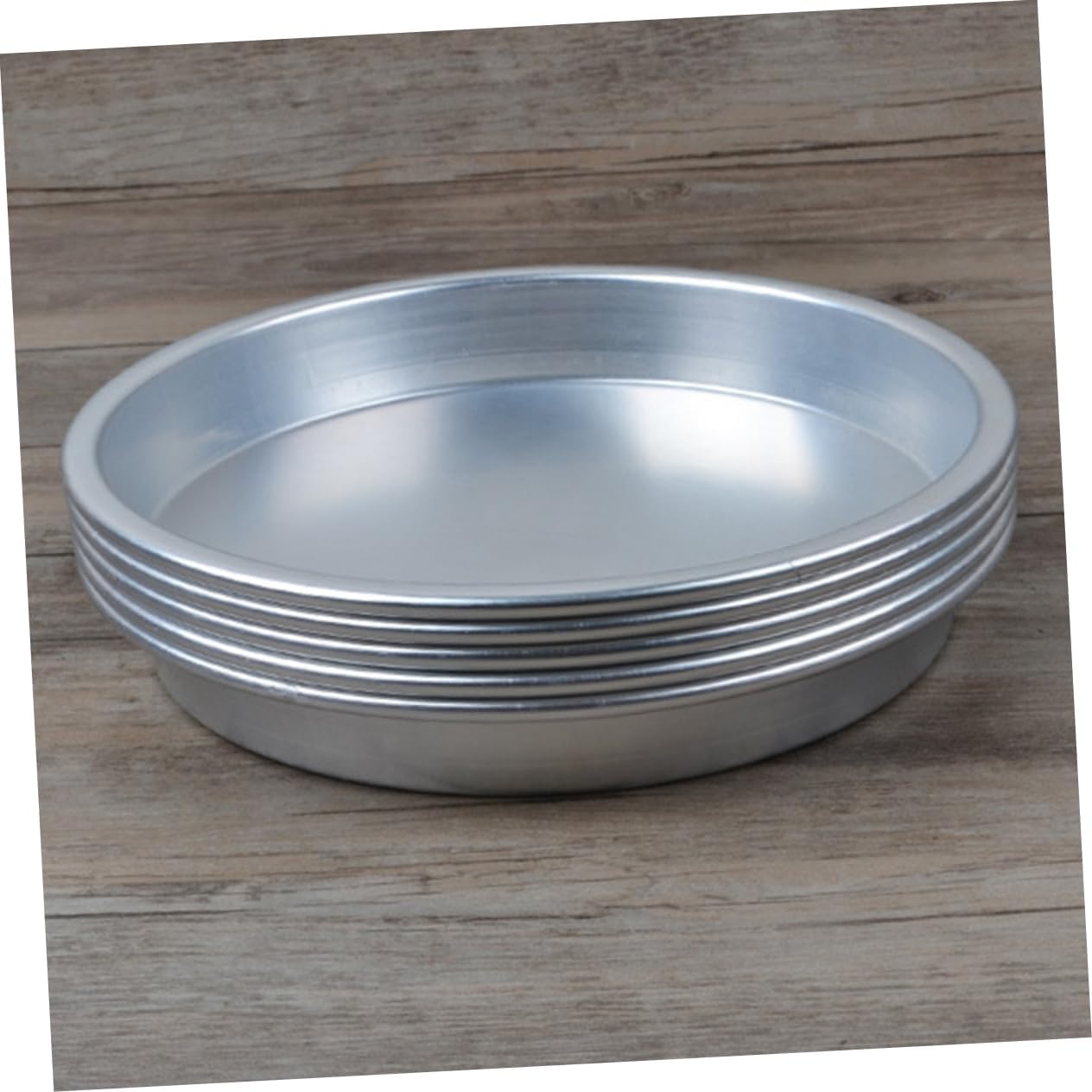 Zerodeko 5Pcs Aluminium Alloy Picnic Plates Multi Purpose Dinner Plates for Bbq Camping and Outdoor Use Snack Trays for Fruits Cookies and Vegetables
