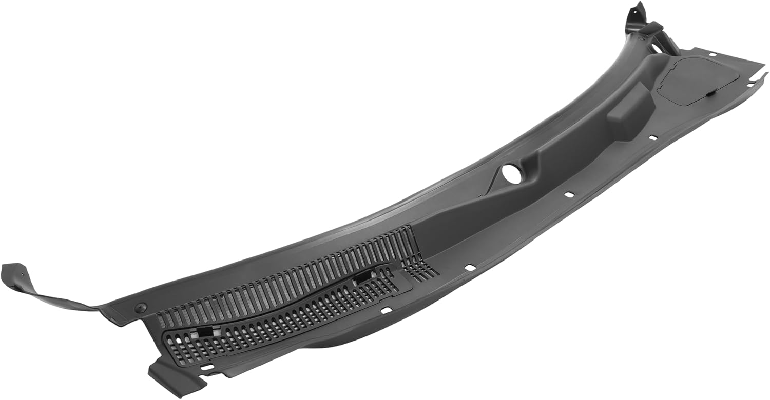 KUAFU Front Windshield Wiper Cowl Panel Motor Cover Compatible with 2005-2010 Dodge Charger Magnum Chrysler 300 Replacement for 4805834AD Window Wiper Panel Molding Trim Vent Grille Black