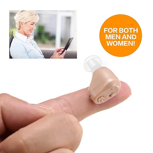 Miniatura 7 de Amplificador de sonido recargable Turbo Ear  Pequeño e invisible, mini dispositivo amplificador de sonido  Mejora el sonido para personas mayores y