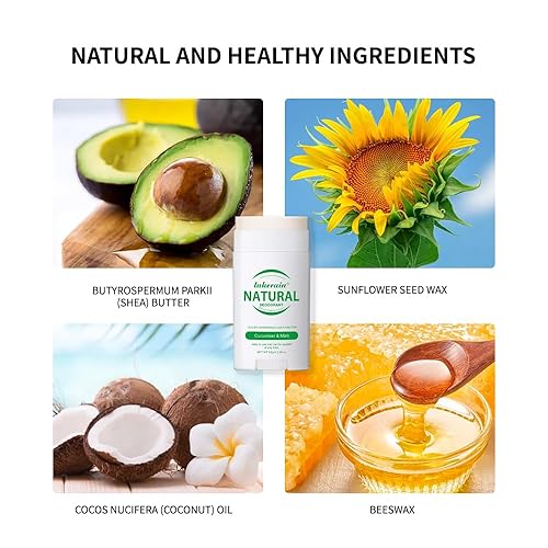 Miniatura 8 de Desodorante natural para todo el cuerpo para hombres y mujeres, barra de crema invisible, control de olores de larga duración, sin bicarbonato de