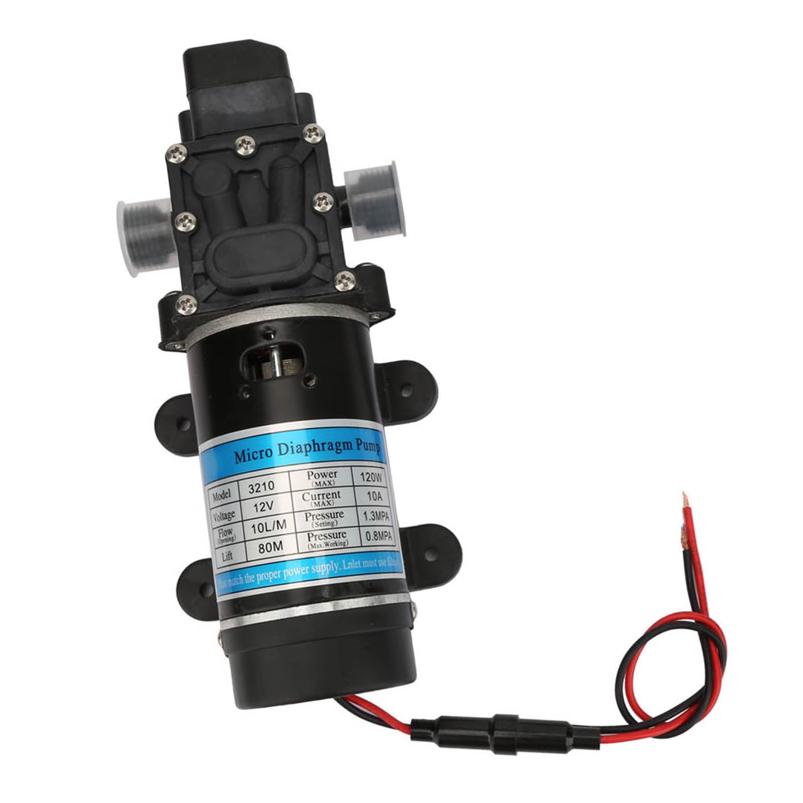 FTVOGUE Membrana Samozasysająca 12 V/24 V Pompa Wodna 10 L/m do Myjki