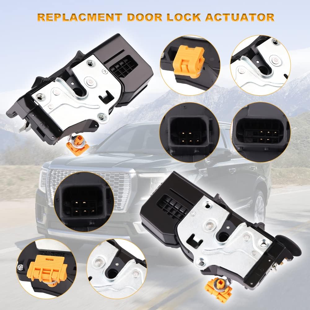 Door Latch Lock Actuator Compatible with Chevy Suburban Silverado Tahoe Avalanche GMC Sierra Yukon XL Cadillac Escalade ESV EXT 2008-2009, Replaces for 931-303 931-304 931-108 931-109