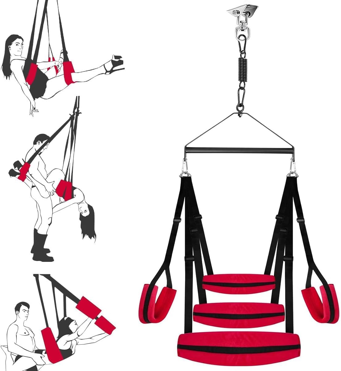 360 Degree Sex Swing Sex Toys for Adults Couple Sex Swings with Adjustable Straps BDSM Sex Sling for Adult Sex Toy