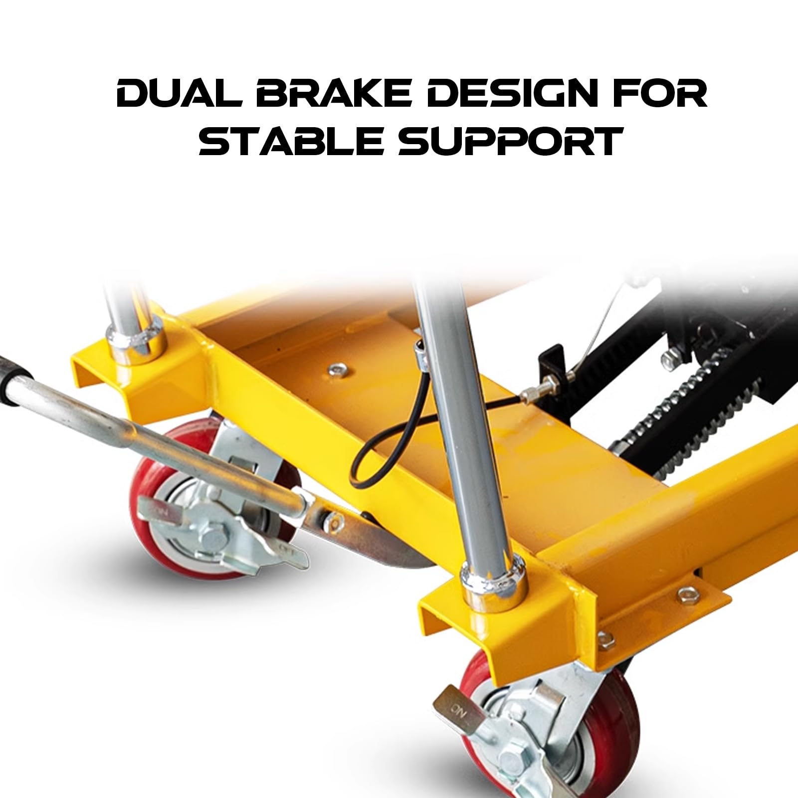 Carrello sollevatore manuale per carichi pesanti, capacità 300 kg, ideale per sollevamento mobile e trasporto in officine e magazzini