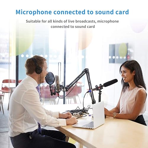 Miniatura 7 de Disino Cable divisor XLR, 3 pines doble XLR hembra a macho, cable en Y, cable de micrófono equilibrado, adaptador de audio (1 macho a 2 hembra) - 10