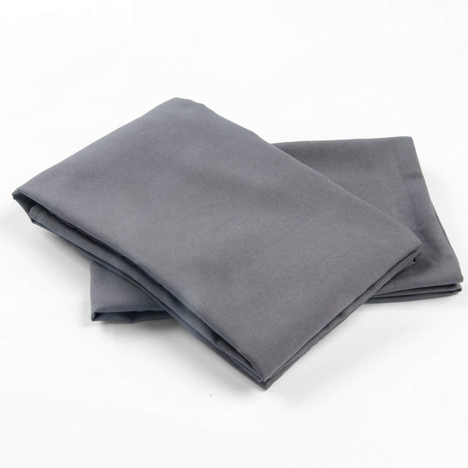 Unique Beddings Hotel Collection 100% Heavy Soft Egyptian Cotton Genuine 1800-Thread-Count Pillow Case Set of 2-Piece (Queen 20 x 30) Grey Color, Solid Style
