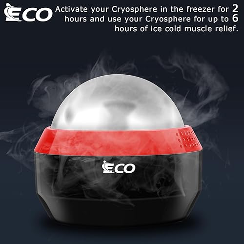 Miniatura 2 de iECO Cryosphere - Pelota de masaje en frío para alivio del frío y el calor, liberación miofascial, terapia de punto de activación, nudos musculares,