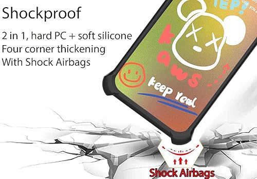 Miniatura 2 de Kalley Silver C Case Compatible with Kalley Silver C Phone Case Cover [with Tempered Glass Screen Protector][Ring Support][Golden Reflect Light]