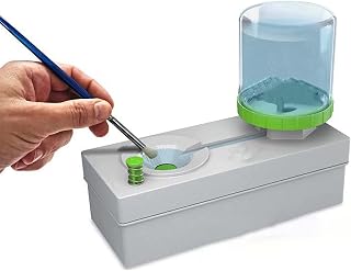 Brush Rinser, Brush Rinser Painting, Paint Brush Rinser Cleaner, Multifunctional Paintbrush Washing Machine for Paint Acrylic Makeup Brush, Running Water Cycle Paintbrush Rinser