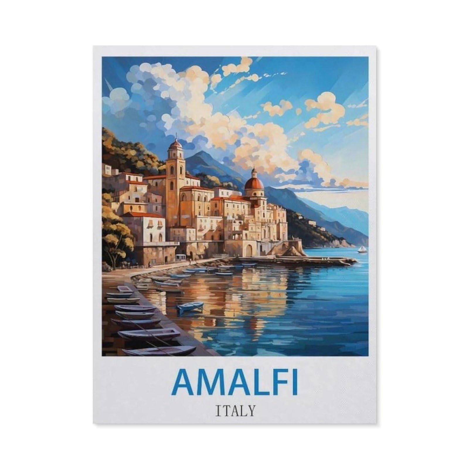 BEAYODKP 5D Diamond Painting Kits，Amalfi Italy（50x60cm）