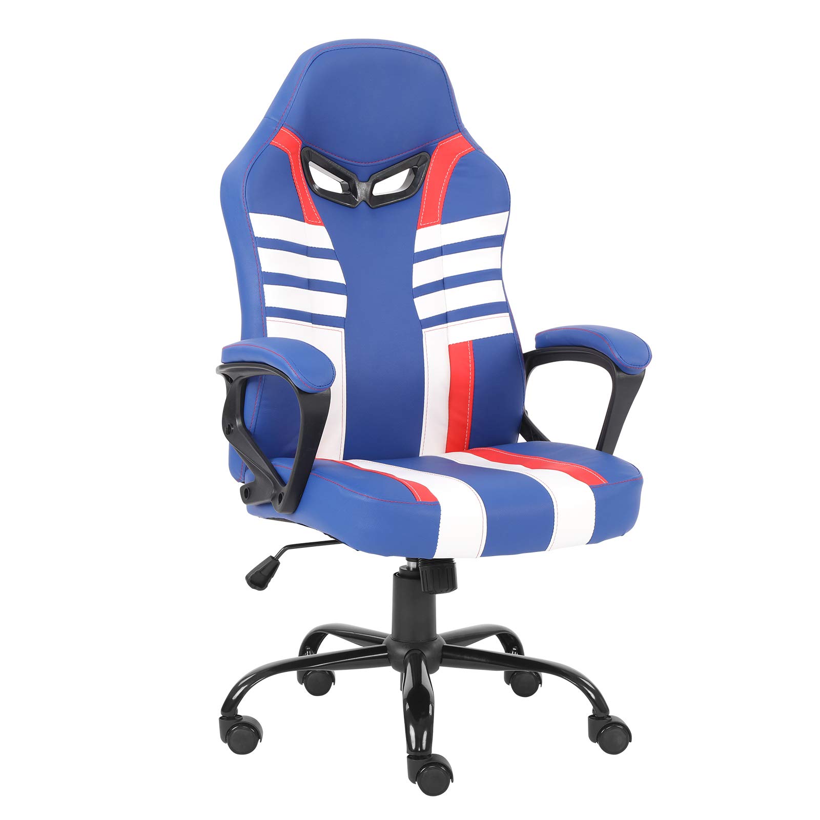Modern-Depo Ergonomic Gaming Chair for Teenagers Juniors High Back Swivel Racing Computer Chair Height Adjustable Racing Gaming Chair