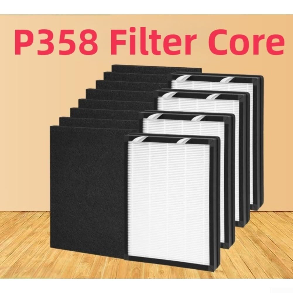 Kit Filtros HEPA P358 Mascotas 4+8 Piezas Compatible