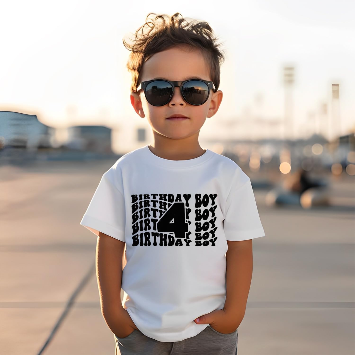SOFEON Birthday Boy Shirt Toddler Boy 2nd 3rd 4th 5th 6th Birthday T-Shirt Kids 2-6 Years Old Birthday Gift Tees Party Top - Image 3