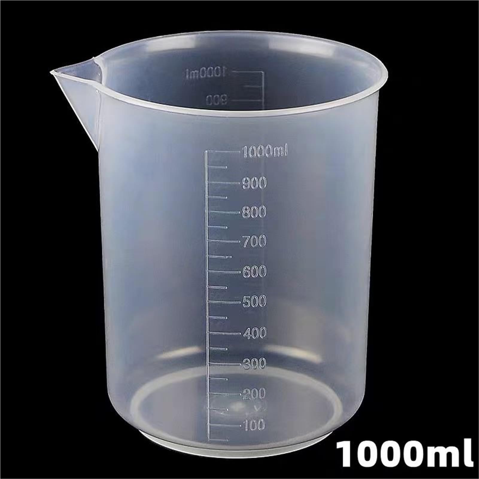 25 ml do 1000 ml przezroczysty plastikowy kubek do pomiaru płynów do laboratoryjnych przyrządów pomiarowych kuchni (250 ml, 3 szt.)