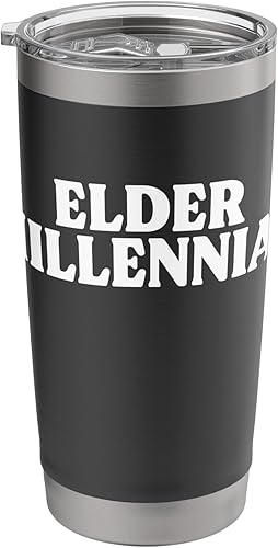 Elder Millennial Funny Retro 90s Nostalgia Stainless Steel Insulated Tumbler disponible en Yaxa Guatemala