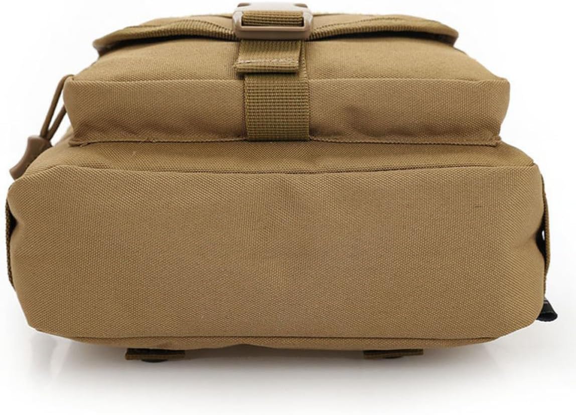 Unisex Nylon Shoulder Bag for Travel and Camping with Adjustable Strap