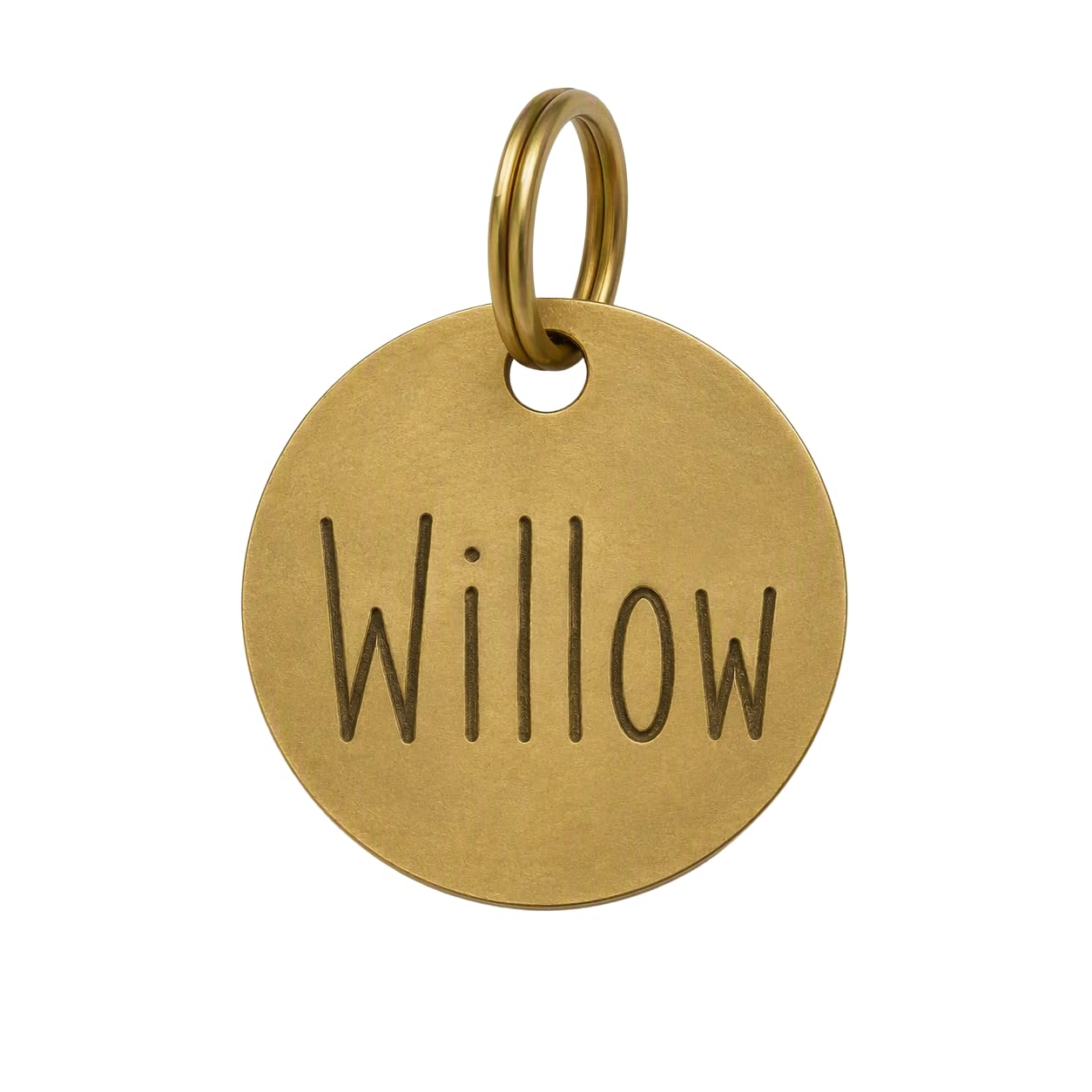 Personalised Brass Dog Tag - Choice of Sizes (32mm)