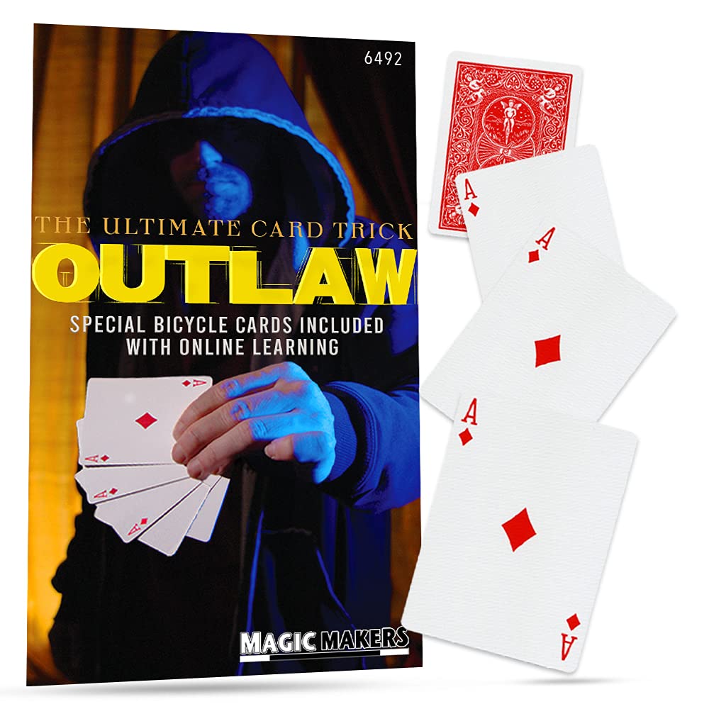 Amazon.com: Magic Makers Outlaw Card Trick Bicycle Cards Limited Edition :  Toys & Games