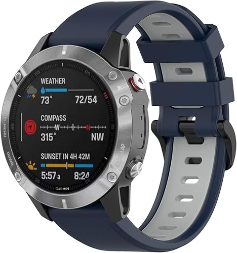 Miniatura 9 de Paquete de 2 Correa de reloj compatible con Garmin Forerunner 955955 Solar945935745 Sport de ajuste rápido para Garmin Instinct, Instinct 2 Solar,