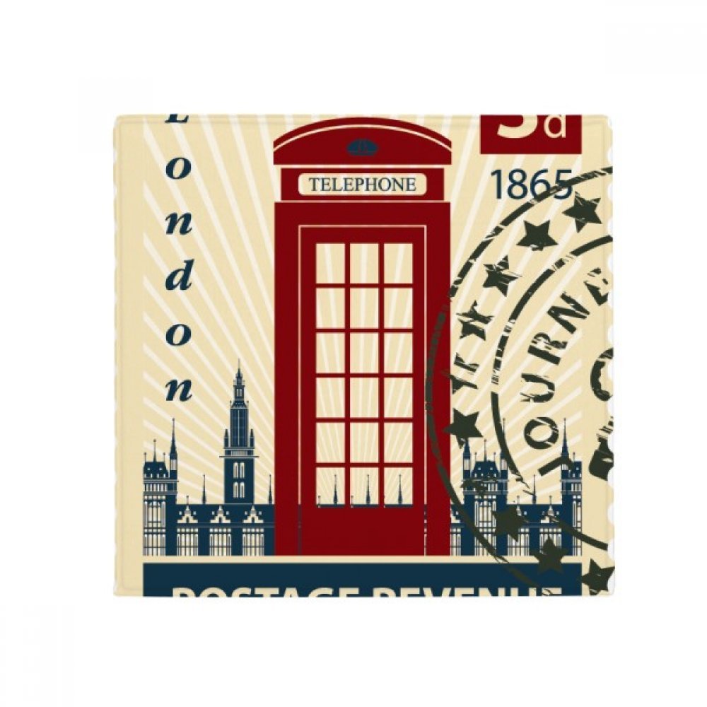Tapis de sol Londres 80x80cm antidérapant avec cabine téléphonique pour cuisine et animaux