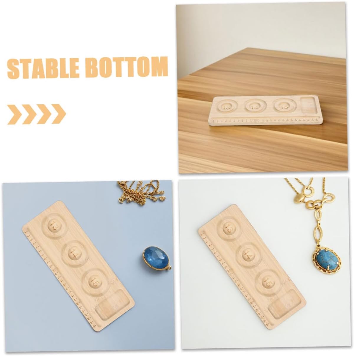 2pcs Wooden Bead Tray for Bracelet Making Multi Compartment Jewelry Design Board for Organizing Beads Durable Beading Mat for DIY Crafting and Anklet Creation