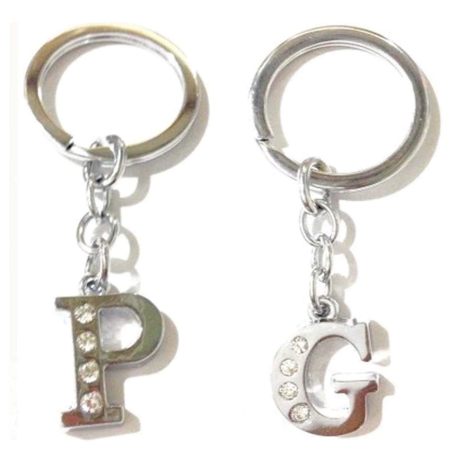 Rashi Traders Alphabet G Letter & P Letter Key Chain