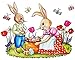Produktbild alles-meine.de GmbH 4 versch. Bögen Fenstersticker - Osterhasen & Ostereier - statisch haftend - selbstklebend + wiederverwendbar/Frühling & Ostern - Hasen - Sticker Fens..