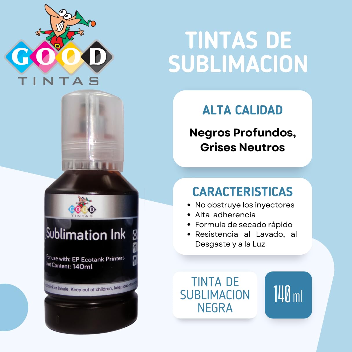 Inchiostro a sublimazione da 440 ml, compatibile con stampanti EP Ecotank Supertank serie 102 104 per trasferimento di stampa di calore su tazze, custodie per telefoni, magliette, borse,
