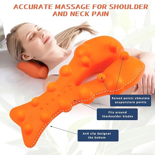 Miniatura 3 de Masajeador de punto gatillo trapecio, herramienta de liberación suboccipital, corrector de postura para dolor de cuello y hombro, corrector de