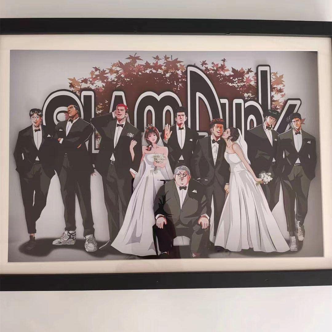 Amazon.co.jp: スラムダンク フォトスタンド 結婚式ポスター 3D立体画
