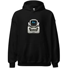 Digital Dream Labs Cozmo Black Hoodie, Soft Pre Shrunk