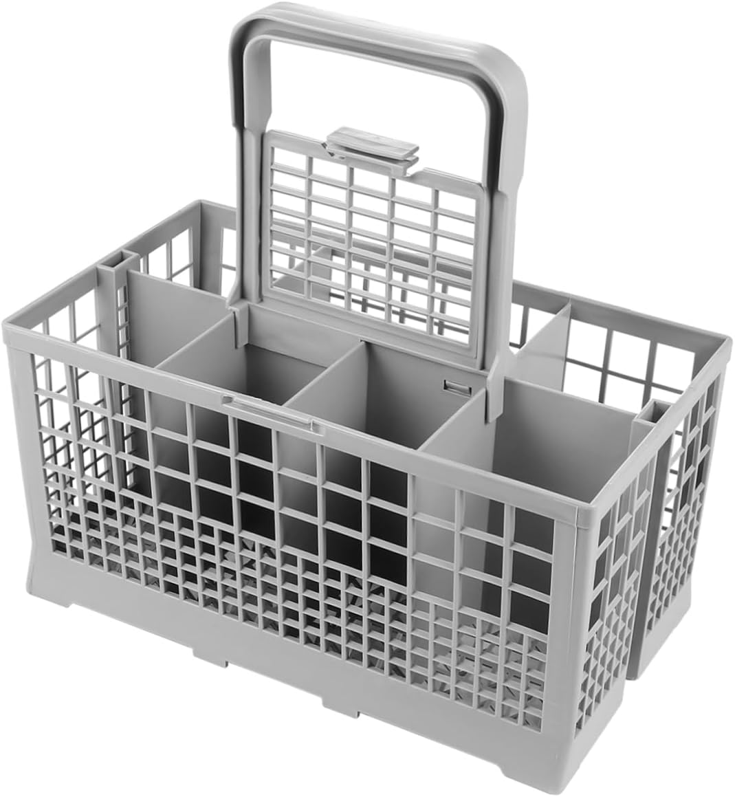 Silverware Holder for Dishwasher Mesh Utensil Drying Caddy Drain Basket