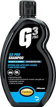 G3 Pro Shampoo 500ml 7252 - High Concentration, High Foam Car Wash Lifts Dirt Safely, Lubricated Formula Prevents Scratches, Leaves Gloss Shine