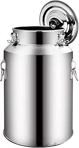 Milchkännchen 5L Edelstahl - Versiegelter Behälter Mit Deckel Für Küche