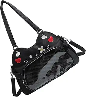 [APGLSXY] 透明ショルダーバッグファッション Itabag クリアウィンドウピンアニメディスプレイトートバッグハンドバッグクロスボディバッグ女性のための Itabag ショルダーバッグ