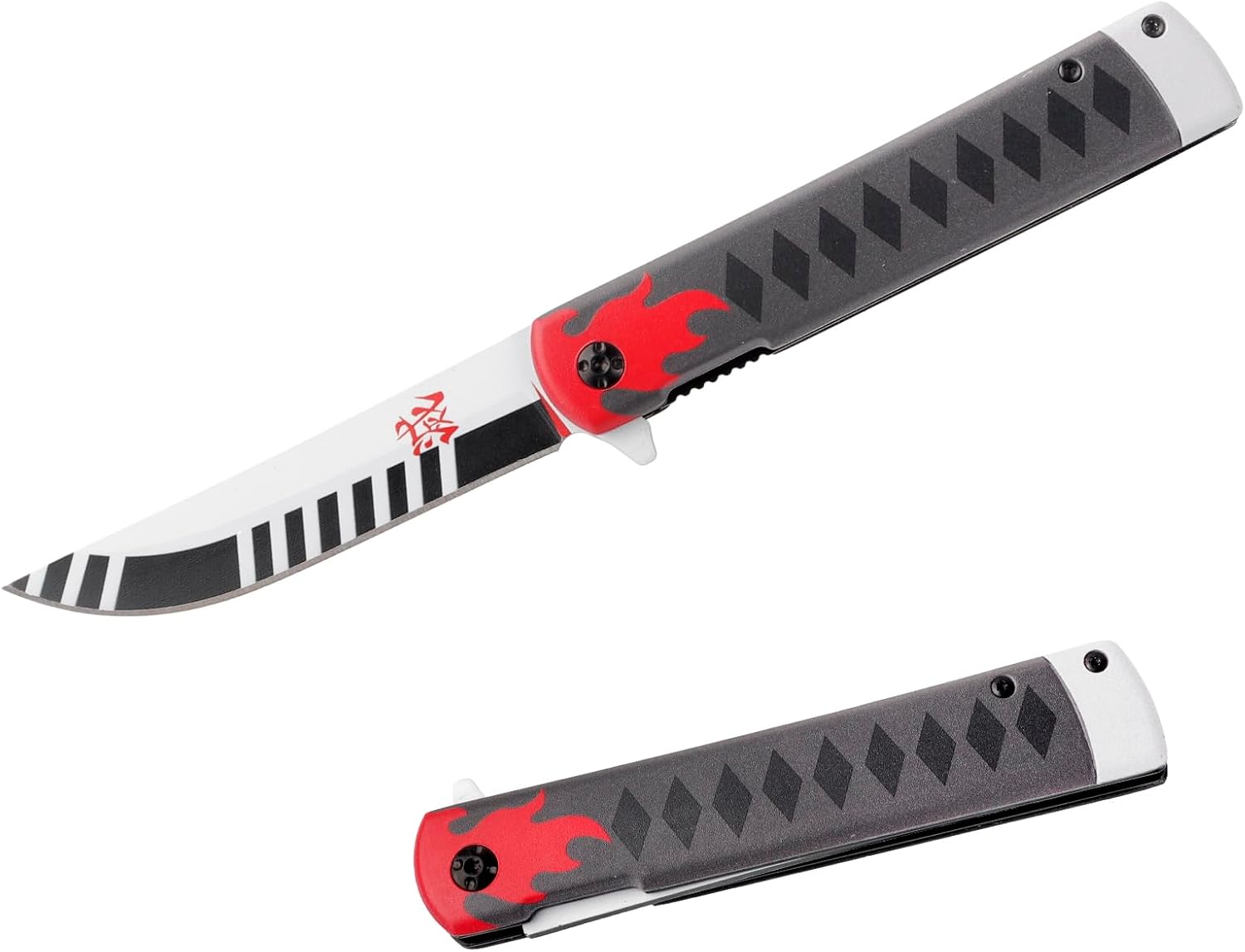 Munetoshi 9” Demon Killer Anime Folding Pocket Knife Nine Styles Tanjiro Sun