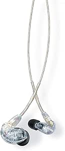 Shure SE215-CL-EFS Over-Ear-hörlurar med ljudisolering, genomskinlig, en storlek