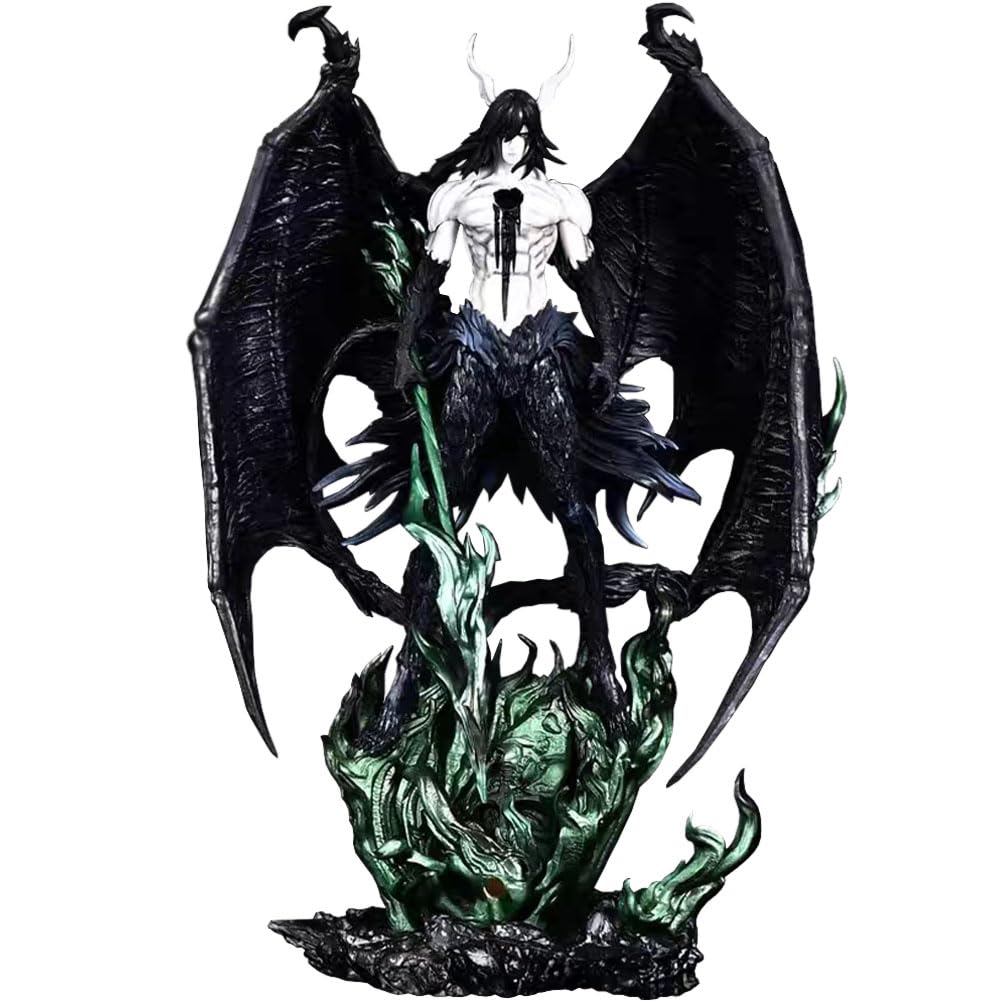 Figurka Hollow Ichigo – Black Wing Ulquiorra, duże figurki anime, Horned, Ichigo Ulquiorra, Cifer, stojąca, kolekcjonerska, figurka do zabawy, prezent dla fanów, 30 cm