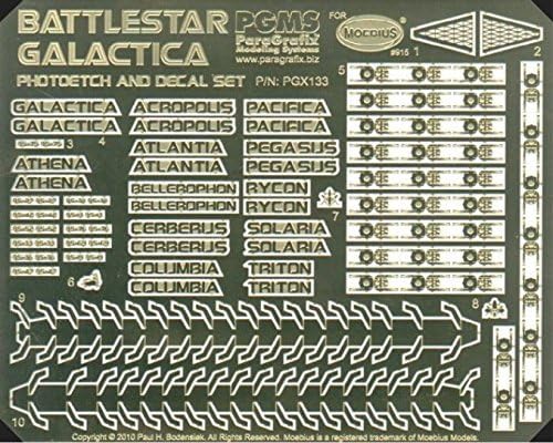 Battlestar Galactica Model Photoetch and Decal Set PGX133