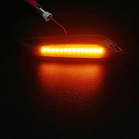 Vista 4 de Xinctai 2 unids lente humo ámbar LED marcador lateral luz intermitente lámpara para BMW E60 E61 E90 E91 E92 E93 E81 E82 E88 E46 E83 E84 1/3/5/X3/X1