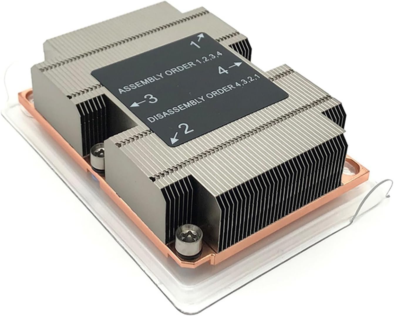 R71 S71 1U CPU Server Cooler Workstation 2 Heat Pipes Desktop Computer Silent 165W for LGA3647